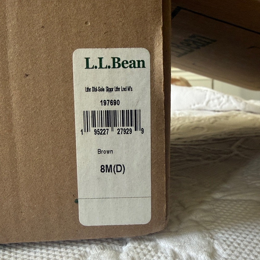 LL Bean leather bottom slippers - Picture 5 of 5